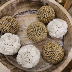 Esfera blanca caracoles 8cm - tienda online
