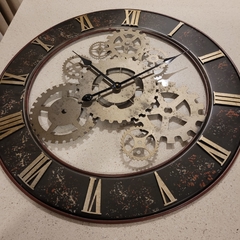 Reloj de pared grande metálico 70cm - comprar online