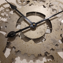 Reloj de pared grande metálico 70cm - comprar online