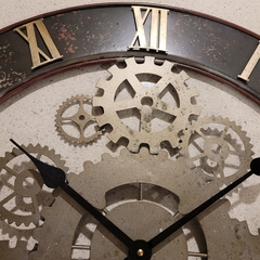 Reloj de pared grande metálico 70cm