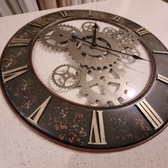 Reloj de pared grande metálico 70cm - tienda online