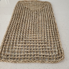 Felpudo Alfombra fibra natural calada 70x41cm - tienda online