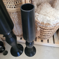 Florero Negro Cintura vidrio chico 80x20cm - tienda online
