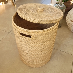 Cesto Rattan para ropa color Natural 50x35cm - tienda online