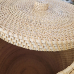 Cesto Rattan para ropa color Natural 50x35cm