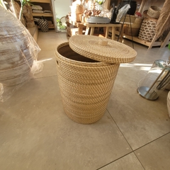 Cesto Rattan para ropa color Natural 50x35cm