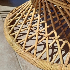 Mesa Redonda De Rattan Palito Semeti 65Cm - kazaru