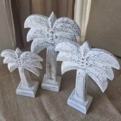 Set x3 PALMERAS MADERA 28 35 40CM en internet