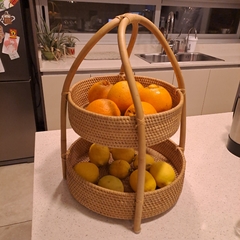 Rack de Rattan 2 Estantes