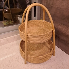 Rack de Rattan 2 Estantes - tienda online