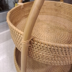 Imagen de Rack de Rattan 2 Estantes