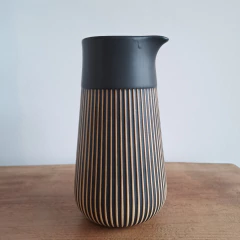 FLORERO CERAMICA RAYADO CHICO 20.5cm - comprar online