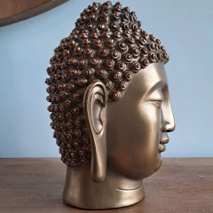 ESCULTURA BUDA DORADO VIEJO 26cm - tienda online