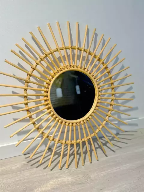 ESPEJO DE RATTAN 100% 70cm105108