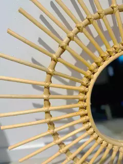ESPEJO DE RATTAN 100% 70cm105108 - kazaru