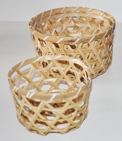 Juego de 3 Cestitas Bambú canastitas