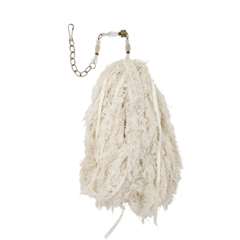 Borla Diva estopa blanca 82cm