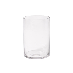 Florero vaso vidrio transparante 10x15cm