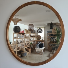 Espejo Marco Madera Petiribí 60cm - kazaru