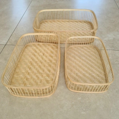 Bandeja palito Bambú Rattan chica - comprar online