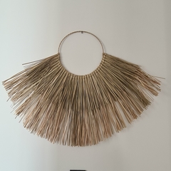Adorno de pared abanico fibras doble