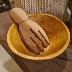 Juego de Manos Ensaladera de Madera Sawoh - comprar online
