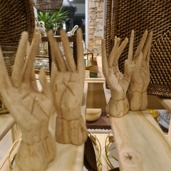 Juego de Manos Madera deco adorno 10cm en internet
