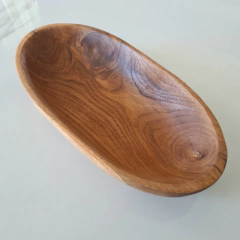 Cuenco oval Teca 29x14x6cm - comprar online