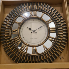 Imagen de Reloj espejado vintage corona 50cm