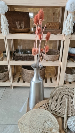 Jarron florero metalico chapa alto 41cm - tienda online