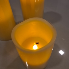 Vela led con movimiento a pilas (No incluidas) 7x20cm - kazaru