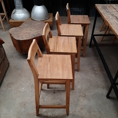 Banqueta para barra silla alta maciza petiribí - comprar online