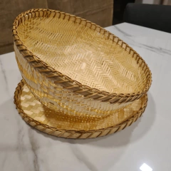 Bandeja Bambú con tapa campana