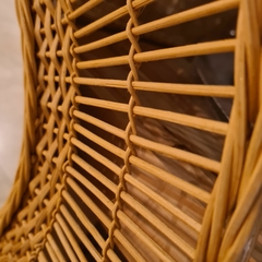 Espejo Redondo de Bambú natural 60cm - kazaru