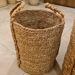 Canasto Manija Banano Trenzada Mediana 35x40cm en internet