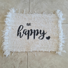 Felpudo algodon texto rectangular 60x40cm - tienda online