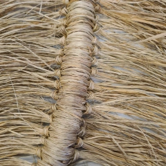 Adorno rabat colgante hoja con pelos 50x75cm en internet