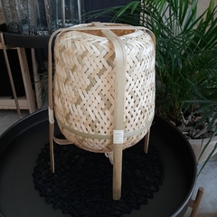 Lampara de mesa apolo Bambú con patas 38cm