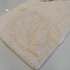 Imagen de Alfombra baño hojas natural 40x60cm