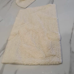 Alfombra baño hojas natural 40x60cm - tienda online