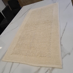Alfombra de baño XL motas natural 70x120cm - comprar online