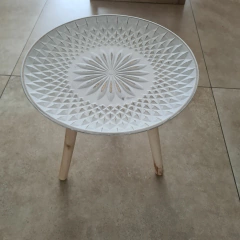 ALICANTE MESA CAFÉ BLANCA - kazaru