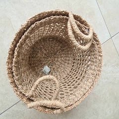 Imagen de Cesta Calada Seagrass mediana 30x19cm