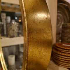 Espejo gota dorada metalica 47cm - tienda online