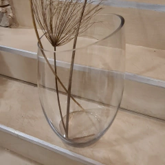 Florero super vidrio transparente 40cm en internet