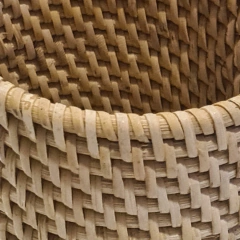 Lapicero vaso de Rattan natural 10cm - comprar online