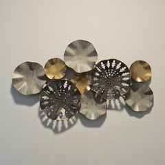 Friso decorativo adorno pared metal 9h sin marco 50x30cm - comprar online