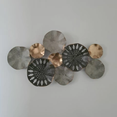 Friso decorativo adorno pared metal 9h sin marco 50x30cm en internet