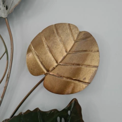 Friso decorativo adorno pared metal 5h sin marco 84x50cm