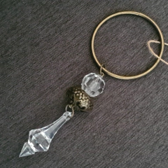 Juego de 12 servilleteros anillo metalicos con cairel 5x14cm